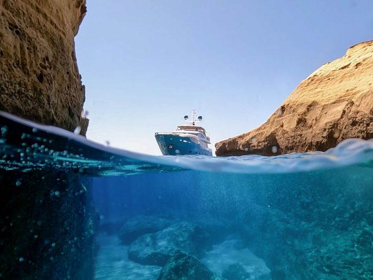 ANKA Princess 30M - anchored near an island ANKA Princess 30M - anchored near an island