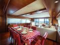 ANNE MARIE Ferretti Custom Line 97 - dining area ANNE MARIE Ferretti Custom Line 97 - dining area