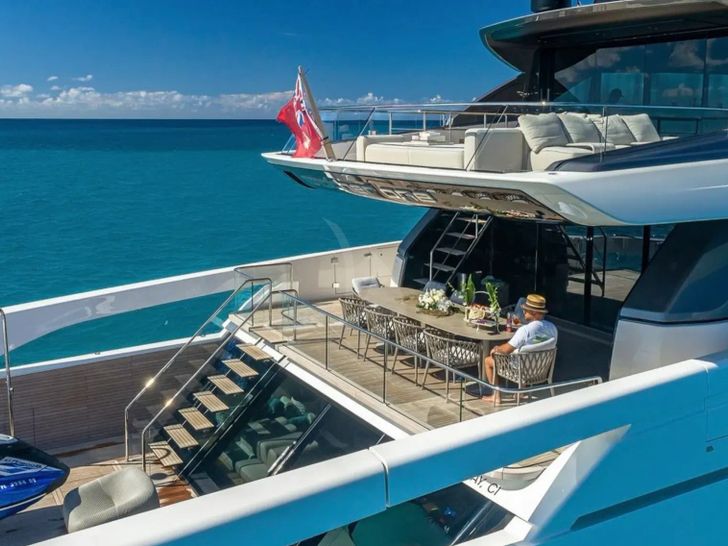 ANOTHER ONE Sanlorenzo SX112 - aft decks ANOTHER ONE Sanlorenzo SX112 - aft decks