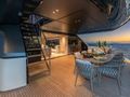 ANOTHER ONE Sanlorenzo SX112 - main aft deck alfresco dining area ANOTHER ONE Sanlorenzo SX112 - main aft deck alfresco dining area