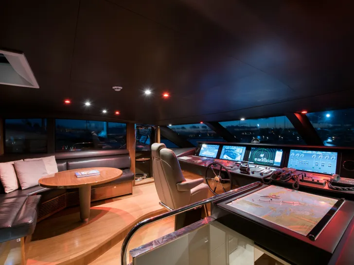 ANTHEYA III Princess 35m - cockpit ANTHEYA III Princess 35m - cockpit