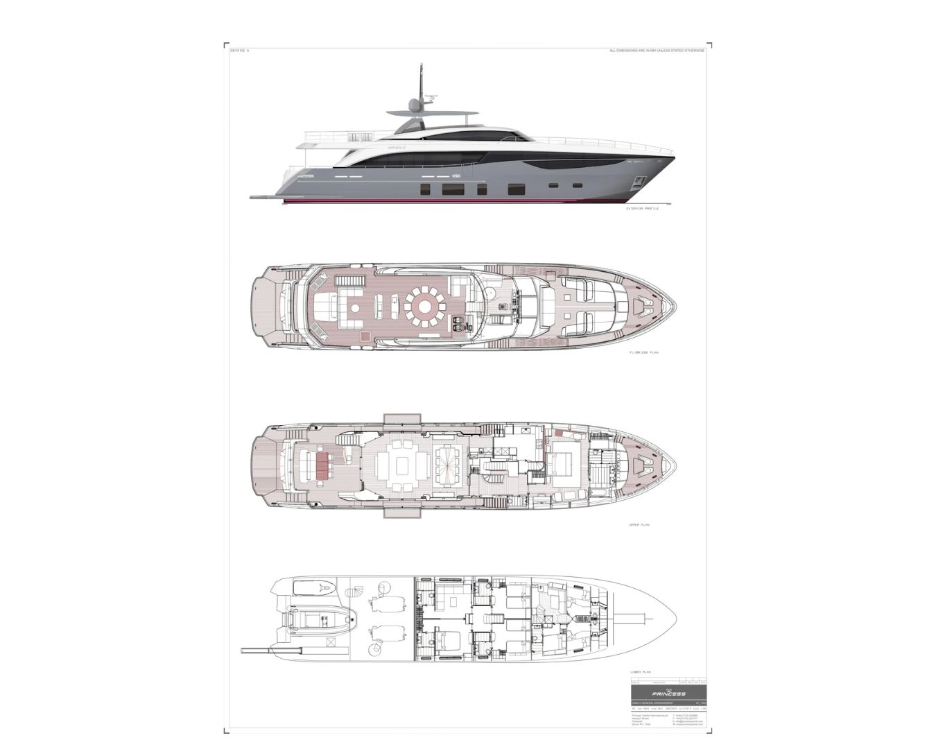 ANTHEYA III Princess 35m - layout