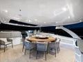 ANTHEYA III Princess 35m - sundeck dining area ANTHEYA III Princess 35m - sundeck dining area