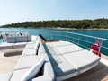 ANTHEYA III Princess 35m - sundeck sunbathing area ANTHEYA III Princess 35m - sundeck sunbathing area