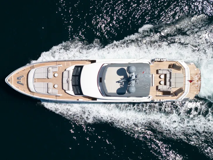 ANTHEYA III Princess 35m - top aerial shot ANTHEYA III Princess 35m - top aerial shot