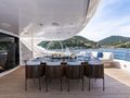 ANYA Sunseeker Yacht 40m - sky deck alfresco dining area ANYA Sunseeker Yacht 40m - sky deck alfresco dining area