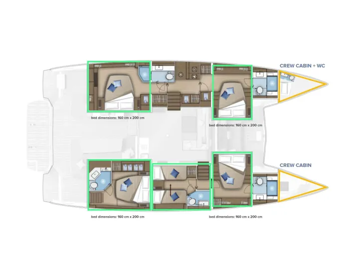ADRIATIC PEARL Lagoon 55 - layout ADRIATIC PEARL Lagoon 55 - layout