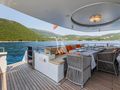 APNA Saba Yacht Custom 34m - aft alfresco dining area APNA Saba Yacht Custom 34m - aft alfresco dining area