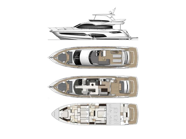 APOLLO Sunseeker Manhattan 68 - layout APOLLO Sunseeker Manhattan 68 - layout