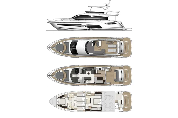 Layout for APOLLO Sunseeker Manhattan 68 - layout