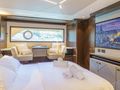 APOLLO Sunseeker Manhattan 68 - master cabin bed and TV APOLLO Sunseeker Manhattan 68 - master cabin bed and TV