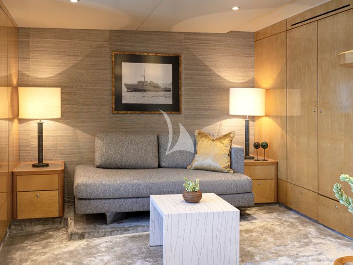 AQUA BLU Brooke Marine 60m - cabin seating area AQUA BLU Brooke Marine 60m - cabin seating area