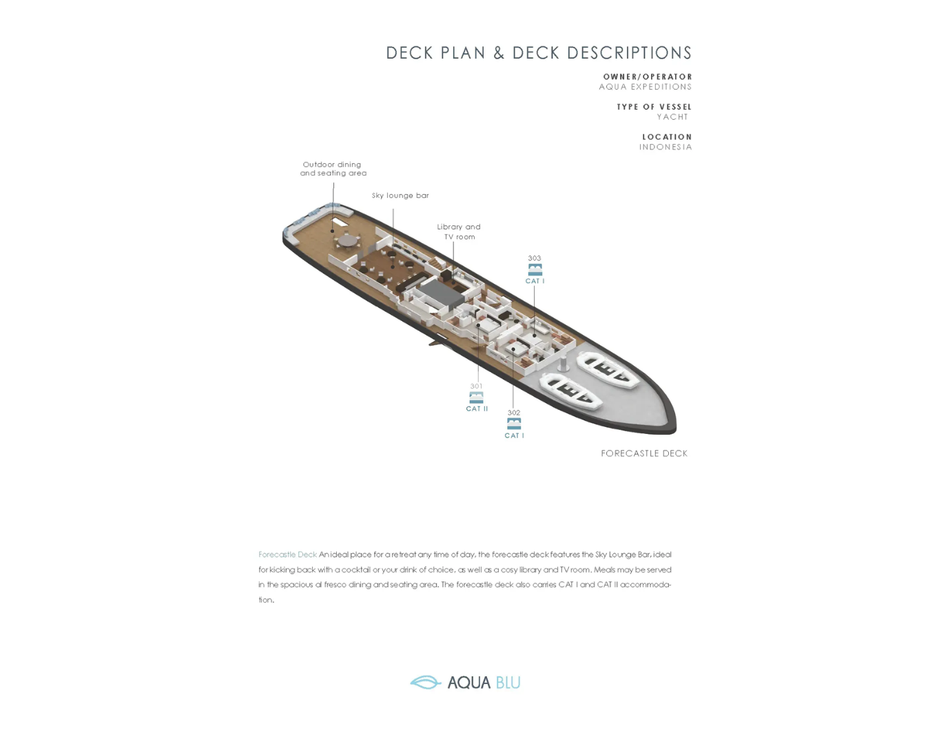 Layout for AQUA BLU Brooke Marine 60m - layout 2