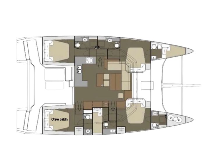 AQUANIMITY Dufour 48 - cabin layout AQUANIMITY Dufour 48 - cabin layout