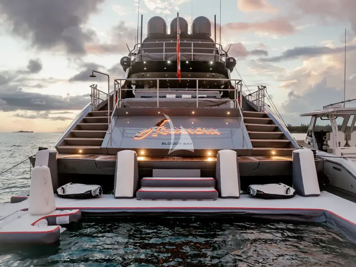 AQUANOVA Palmer Johnson 150 - aft shot AQUANOVA Palmer Johnson 150 - aft shot