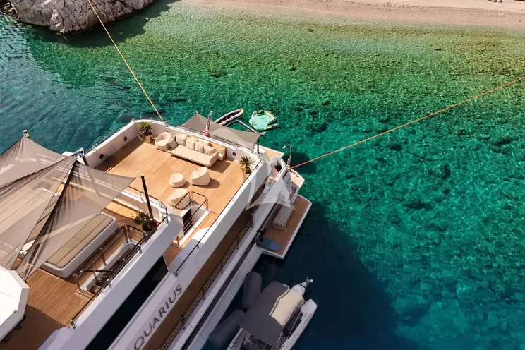 Charter Yacht AQUARIUS - Mengi Yay Yacht 45m - 5 Cabins - Athens - Mykonos - Paros - Cyclades - Greece