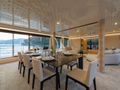 AQUARIUS Mengi Yay Yacht 45m - main saloon lounge and dining area AQUARIUS Mengi Yay Yacht 45m - main saloon lounge and dining area