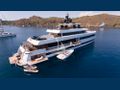 AQUARIUS Mengi Yay Yacht 45m anchored with water toys