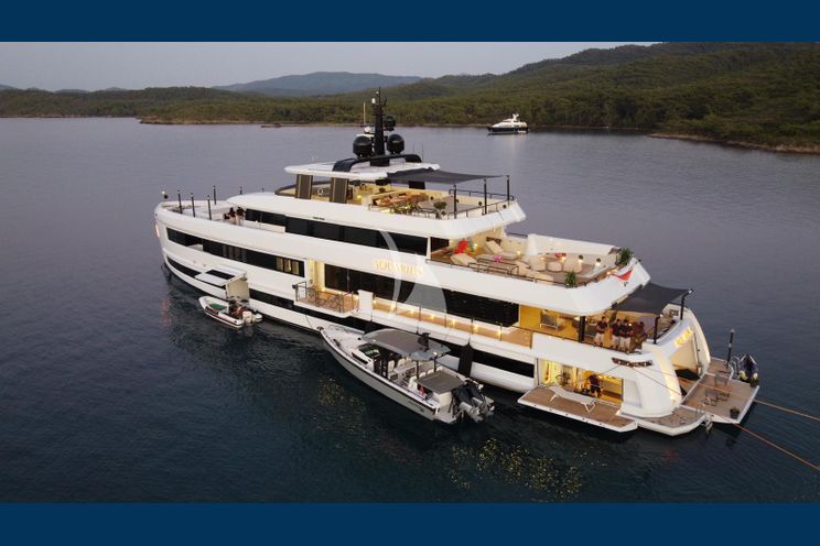 Charter Yacht AQUARIUS - Mengi Yay Yacht 45m - 5 Cabins - Athens - Mykonos - Paros - Greece