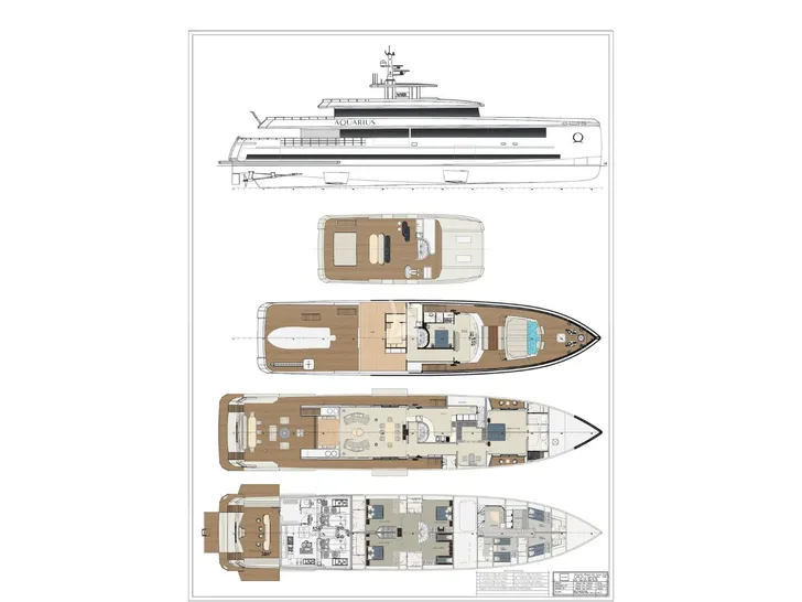 AQUARIUS Mengi Yay Yacht 45m - layout AQUARIUS Mengi Yay Yacht 45m - layout