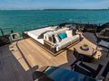 AQUILA Baglietto 41M sky deck bronzing and seating area