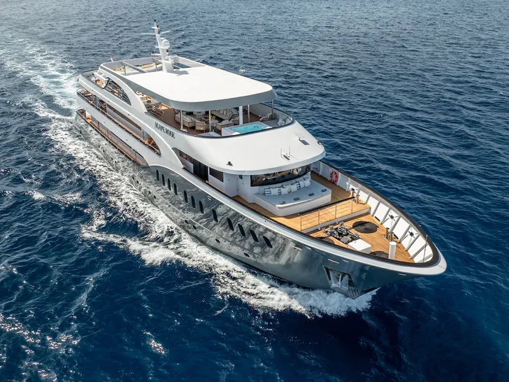 AGAPE ROSE Custom Yacht 48m - cruising across the waterline AGAPE ROSE Custom Yacht 48m - cruising across the waterline
