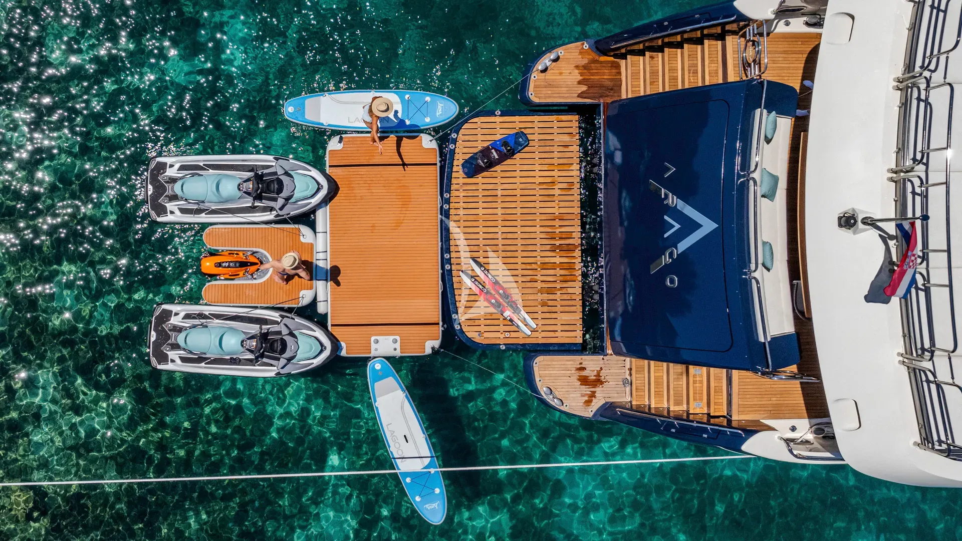 Charter Yacht ARAGO - Sunseeker 34m - 5 Cabins - Trogir - Split - Dubrovnik - Hvar - Croatia - Kotor - Montenegro