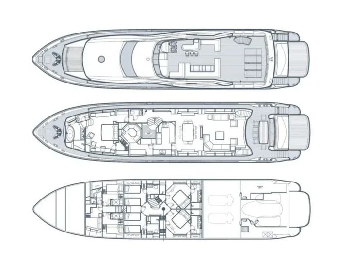 ARAGO Sunseeker 34m - layout ARAGO Sunseeker 34m - layout