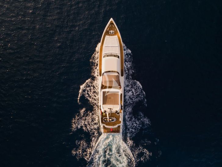 ARCHSEA HG Yachting 31m - aerial shot cruising ARCHSEA HG Yachting 31m - aerial shot cruising