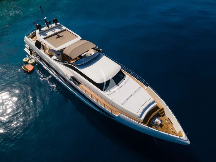 ARCHSEA HG Yachting 31m - anchored aerial shot ARCHSEA HG Yachting 31m - anchored aerial shot