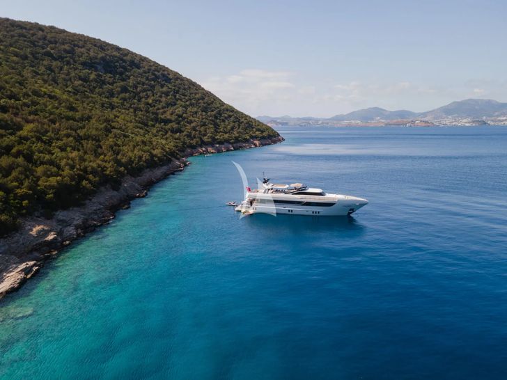 ARCHSEA HG Yachting 31m - anchored near an island ARCHSEA HG Yachting 31m - anchored near an island