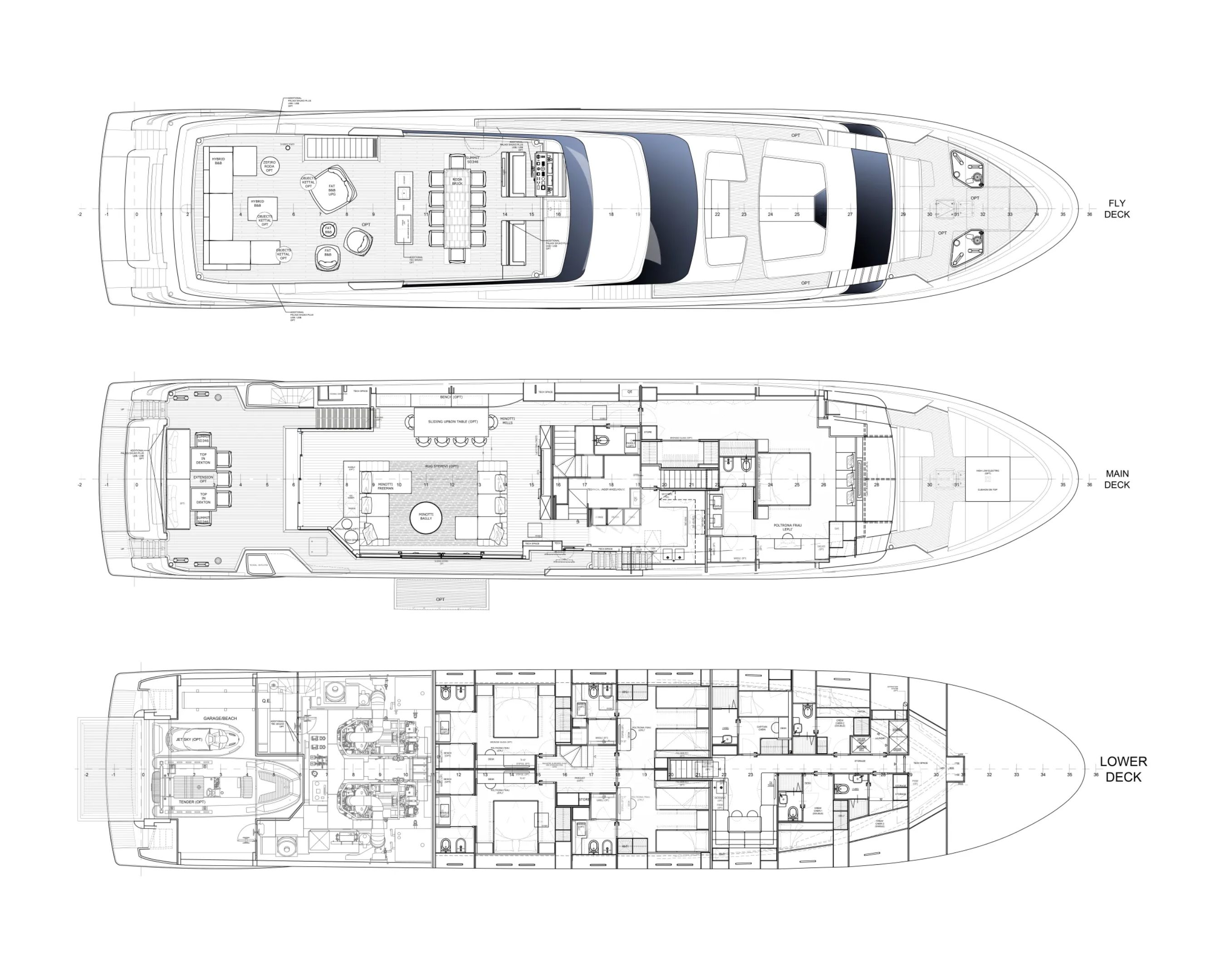 ARESYA Sanlorenzo SL120A - layout