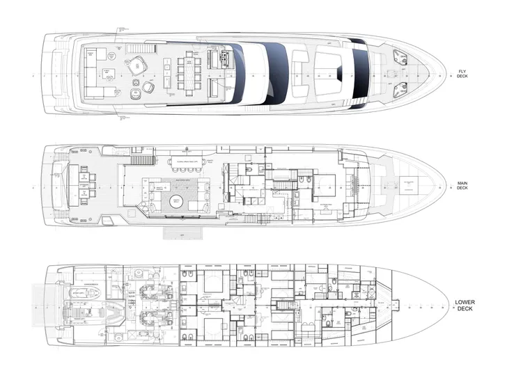 ARESYA Sanlorenzo SL120A - layout ARESYA Sanlorenzo SL120A - layout