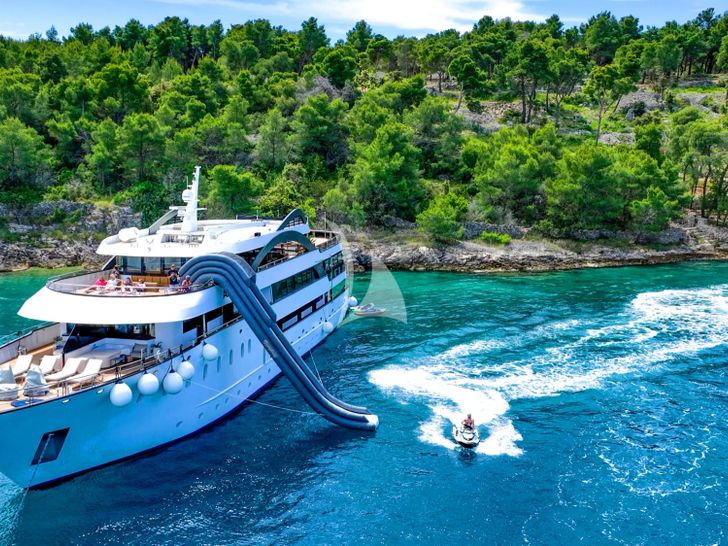 ARETHA Custom Yacht 45m - anchored ARETHA Custom Yacht 45m - anchored