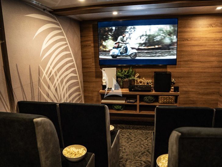 ARETHA Custom Yacht 45m - cinema screen ARETHA Custom Yacht 45m - cinema screen