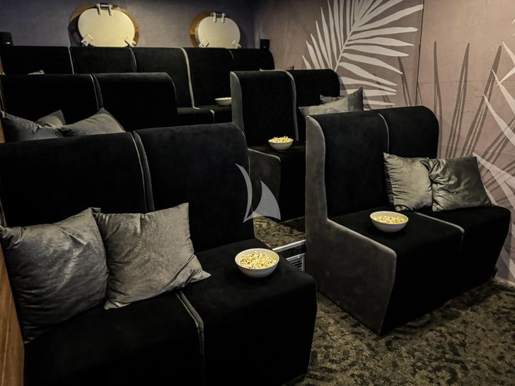 ARETHA Custom Yacht 45m - cinema ARETHA Custom Yacht 45m - cinema