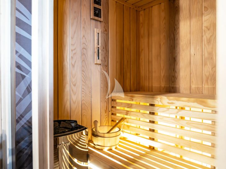 ARETHA Custom Yacht 45m - sauna ARETHA Custom Yacht 45m - sauna