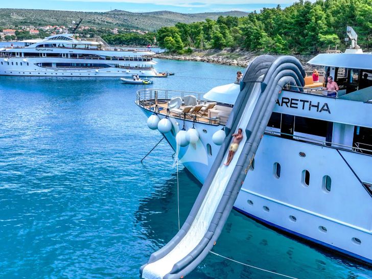 ARETHA Custom Yacht 45m - water slide ARETHA Custom Yacht 45m - water slide