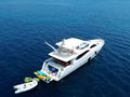 ARGO V Ferretti 780 - anchored with the water toys ARGO V Ferretti 780 - anchored with the water toys