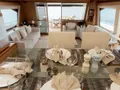 ARGO V Ferretti 780 - indoor dining set up ARGO V Ferretti 780 - indoor dining set up