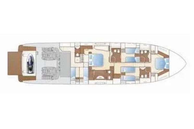 Layout for ARGO V Ferretti 780 - layout