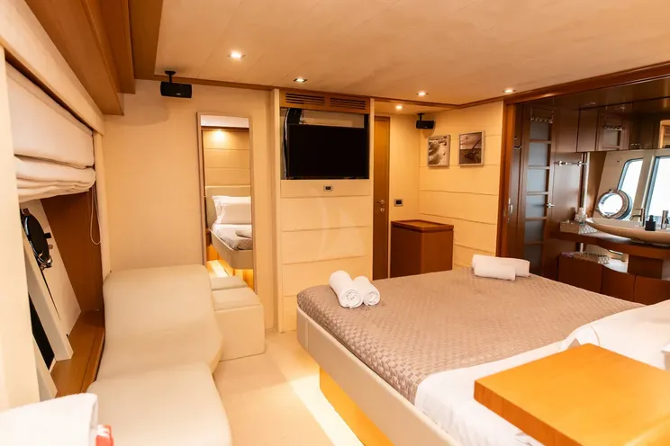 Charter Yacht ARGO V - Ferretti 780 - 4 Cabins - Athens - Mykonos- Paros - Cyclades - Aegean - Greece