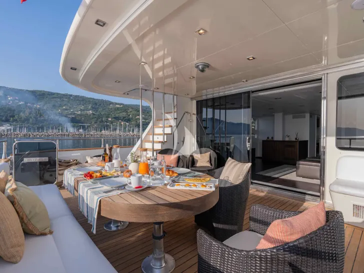 ARIA C.Boat 28m - aft deck ARIA C.Boat 28m - aft deck