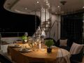 ARIA C.Boat 28m - aft deck alfresco dinner ARIA C.Boat 28m - aft deck alfresco dinner