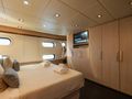 ARIA C.Boat 28m - master cabin bed and TV ARIA C.Boat 28m - master cabin bed and TV
