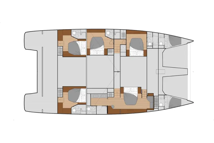 Layout for ARIVA Fountaine Pajot Power 67 - layout