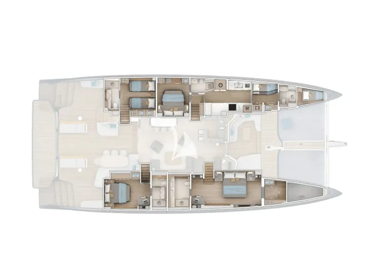 ARKTOS Lagoon Eighty 2 - cabin layout ARKTOS Lagoon Eighty 2 - cabin layout