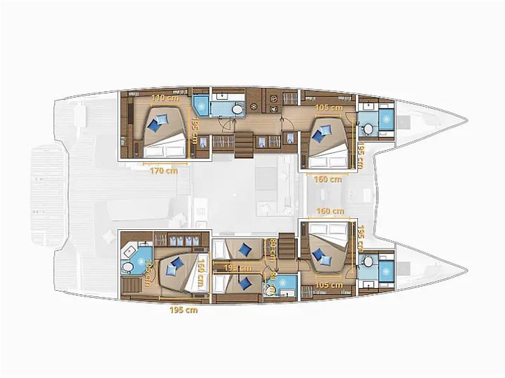 ARTISAN Lagoon 55 - layout ARTISAN Lagoon 55 - layout