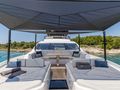 ASCEND Sunseeker 23m - foredeck sunbathing area shaded with a bimini ASCEND Sunseeker 23m - foredeck sunbathing area shaded with a bimini