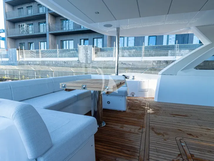 ASCEND Sunseeker 23m - main aft deck wider shot ASCEND Sunseeker 23m - main aft deck wider shot